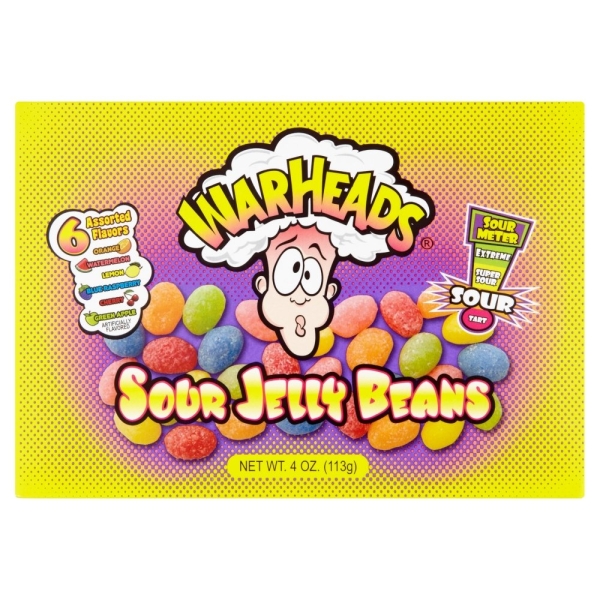 Warheads Sour Jelly Beans 113g